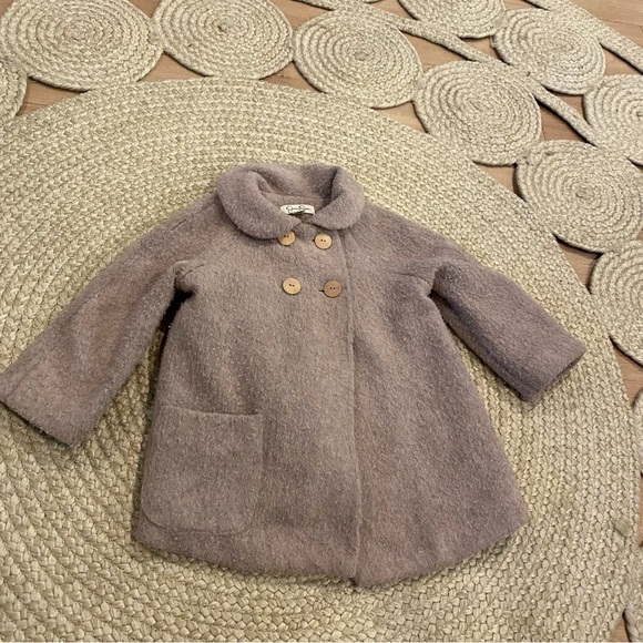 Jessica Simpson | Warm Pea Coat toddler tan 24m - Picture 1 of 5